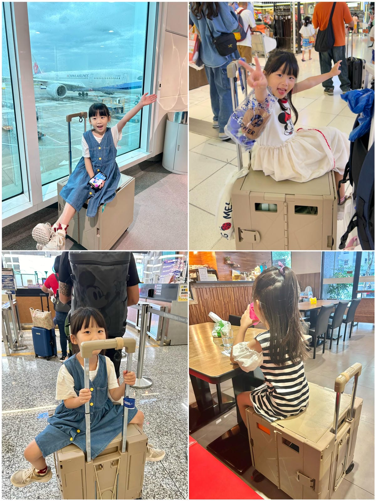 《 旅遊必備購物車 》青禾坊 特仕四輪餐桌Pro版拉拉車/折