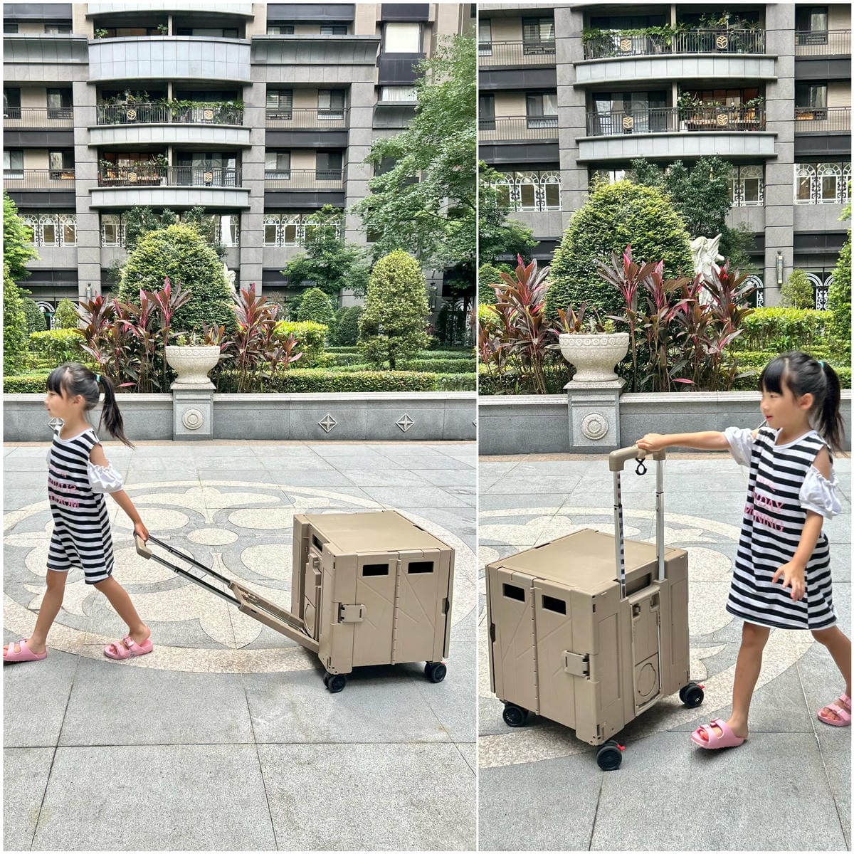 《 旅遊必備購物車 》青禾坊 特仕四輪餐桌Pro版拉拉車/折