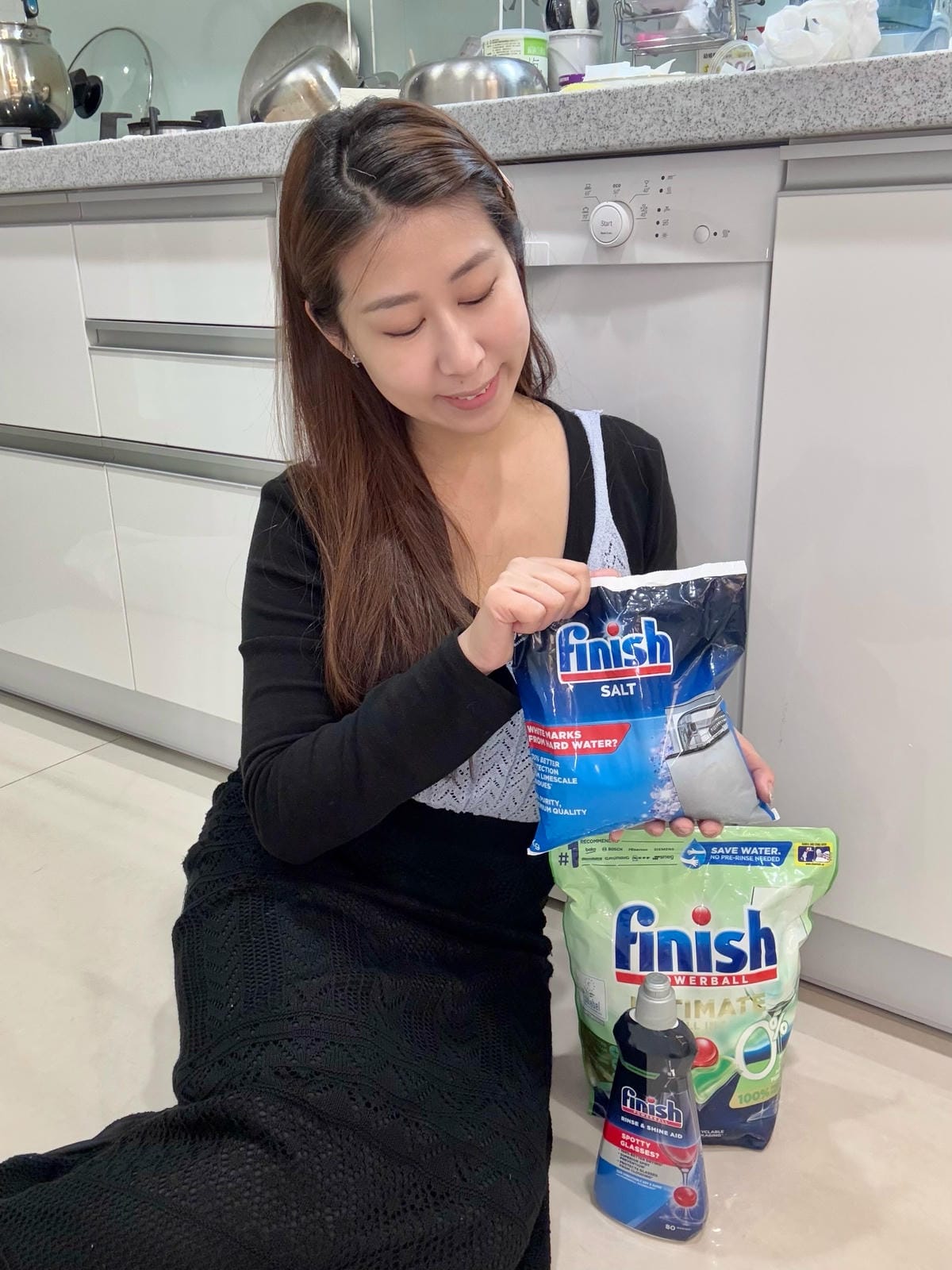 《 洗碗機清潔 》finish亮碟 - 凝珠三件組｜零添加洗